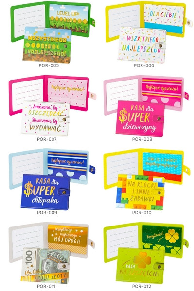 Portfelik prezentowy POR mix okazji Passion Cards